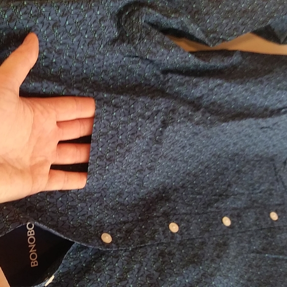 Bonobos button down shirt, blue, size M slim - Picture 3 of 5